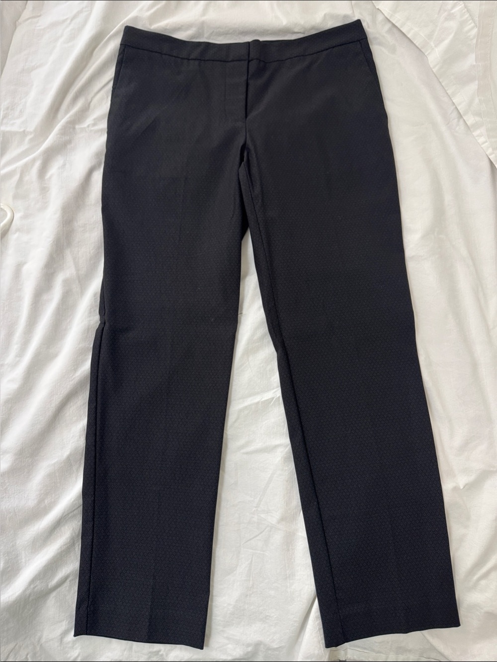 Mario Serrani Black Straight-Leg Dress Trousers